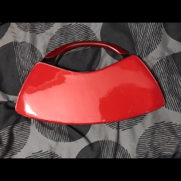 Dior Cherry Red Bondage Clutch - Picture 3 of 4